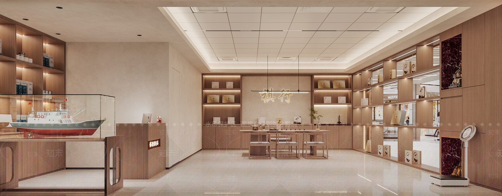新中式茶叶店3D模型下载【ID:1151958714】