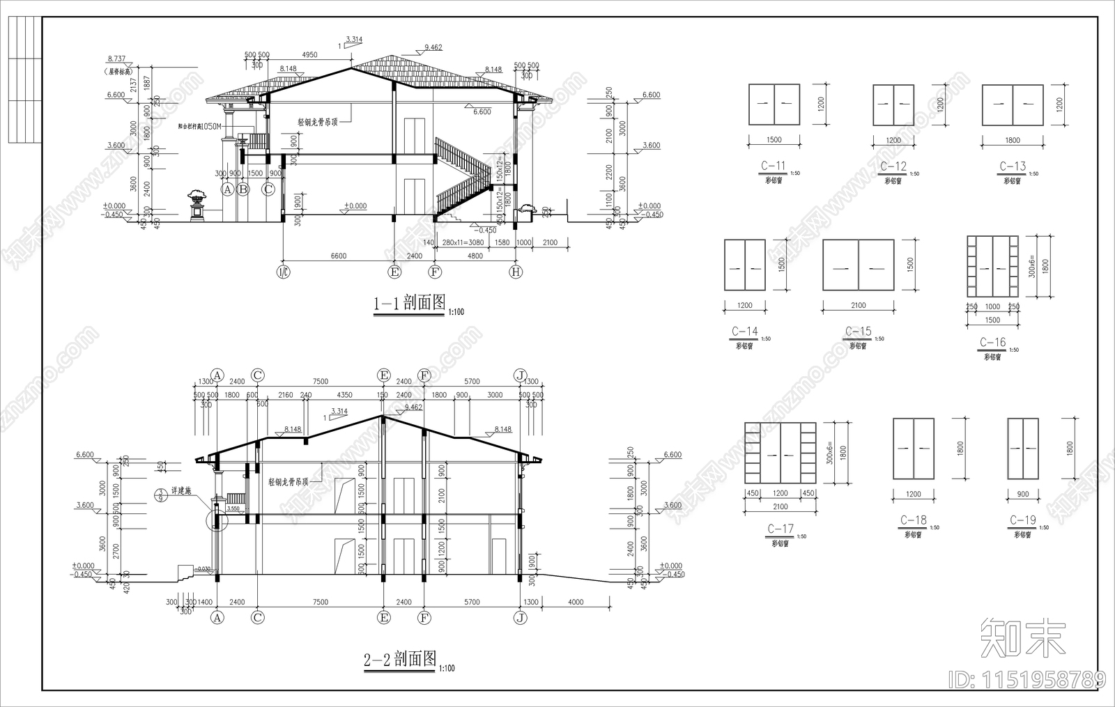 精品幼儿园建筑cad施工图下载【ID:1151958789】