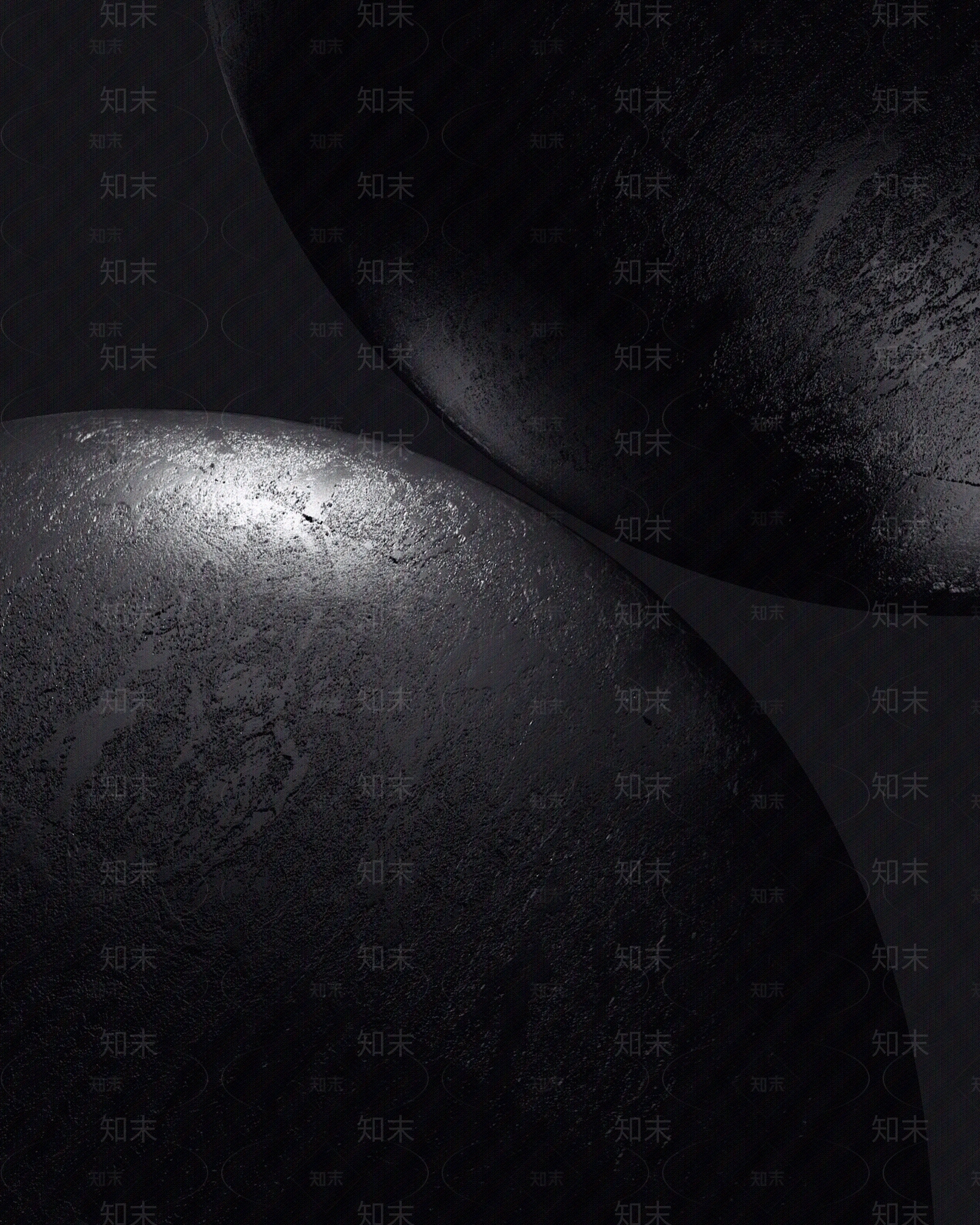 黑色球体简约抽象挂画贴图下载【ID:1151959856】