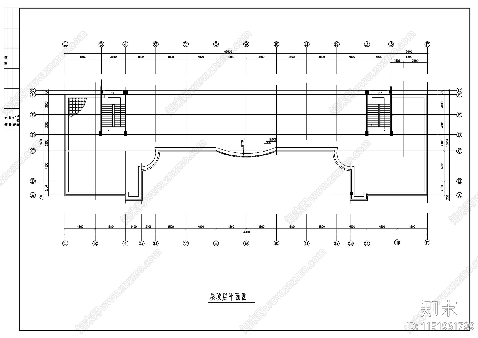 某教学楼建筑cad施工图下载【ID:1151961799】