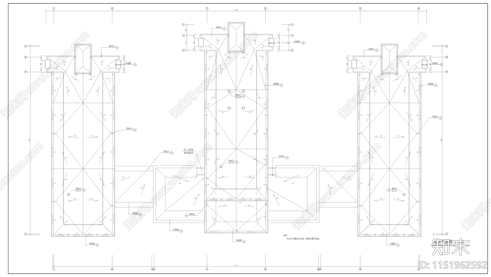 某学校教学楼建筑cad施工图下载【ID:1151962592】