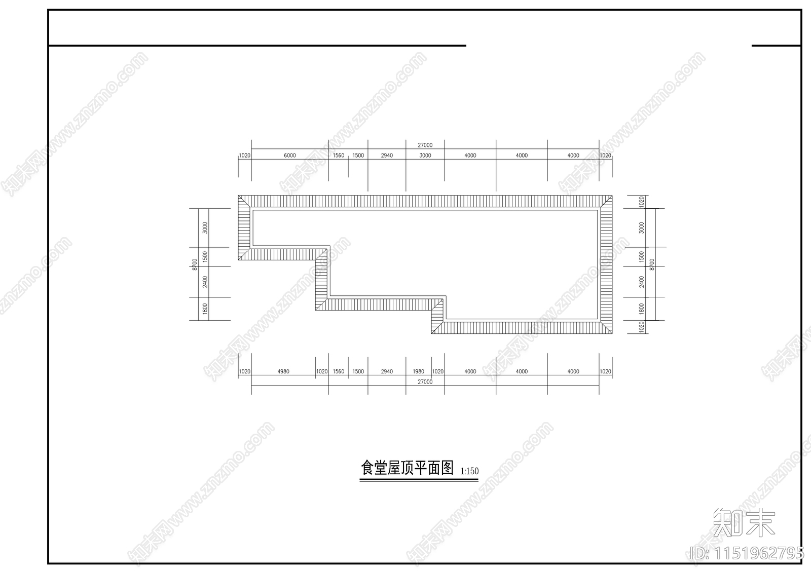 某农村中学建筑cad施工图下载【ID:1151962795】