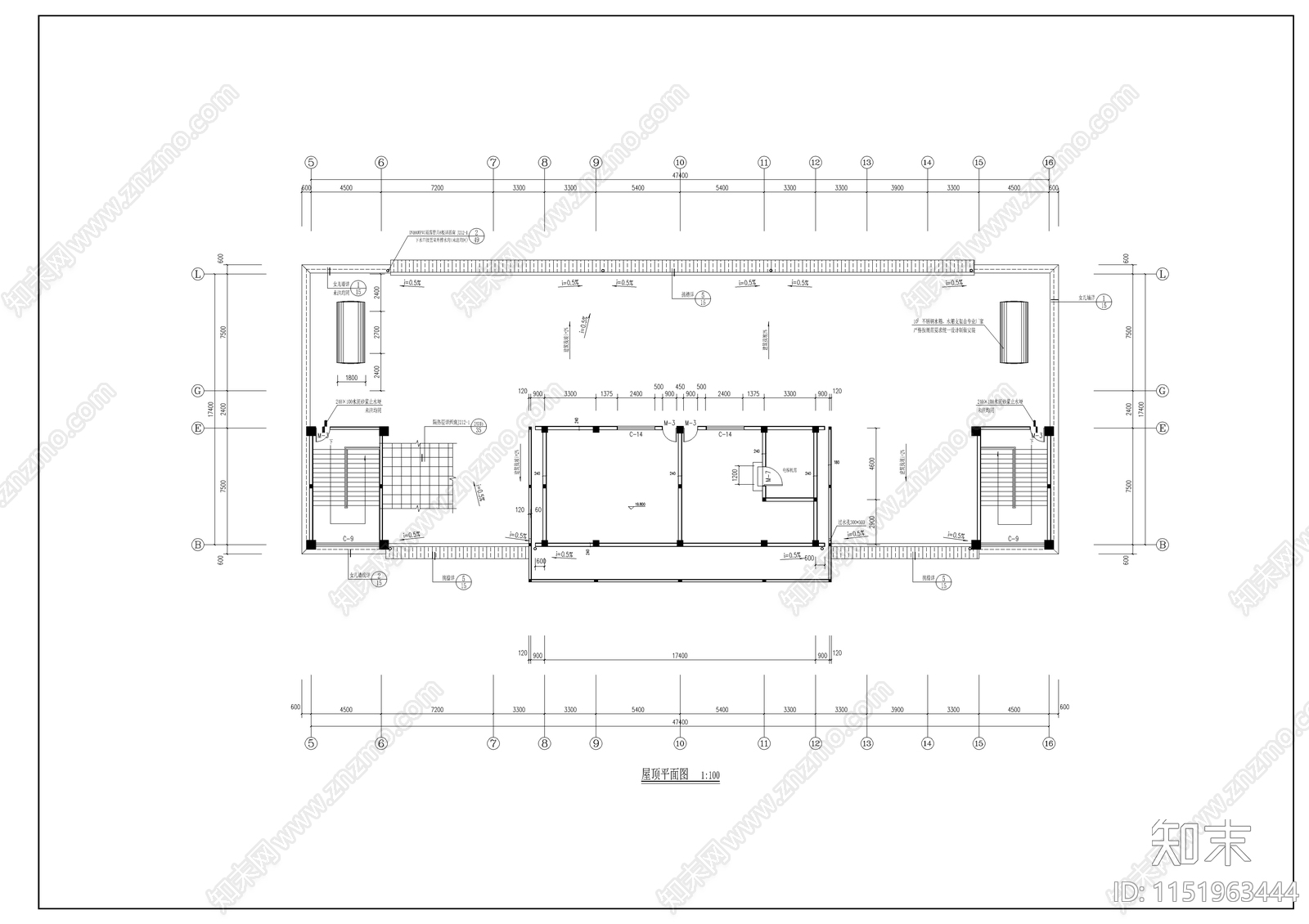 某卫生学校实验楼建筑cad施工图下载【ID:1151963444】