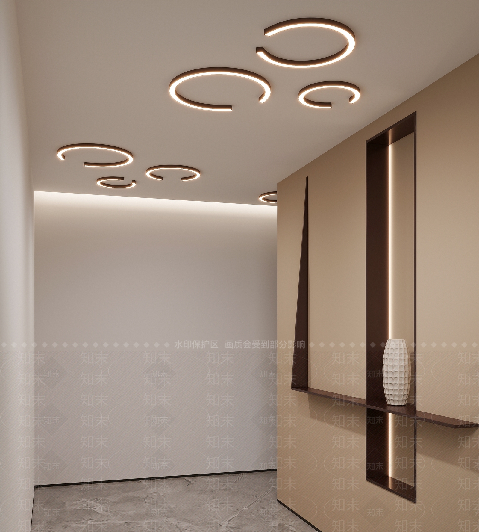 现代吸顶灯3D模型下载【ID:1151963629】