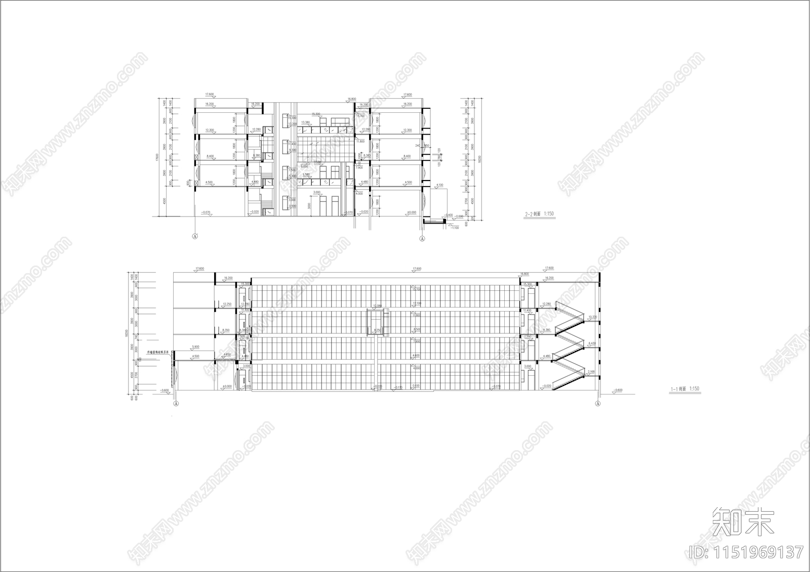 某小学教学楼建筑cad施工图下载【ID:1151969137】