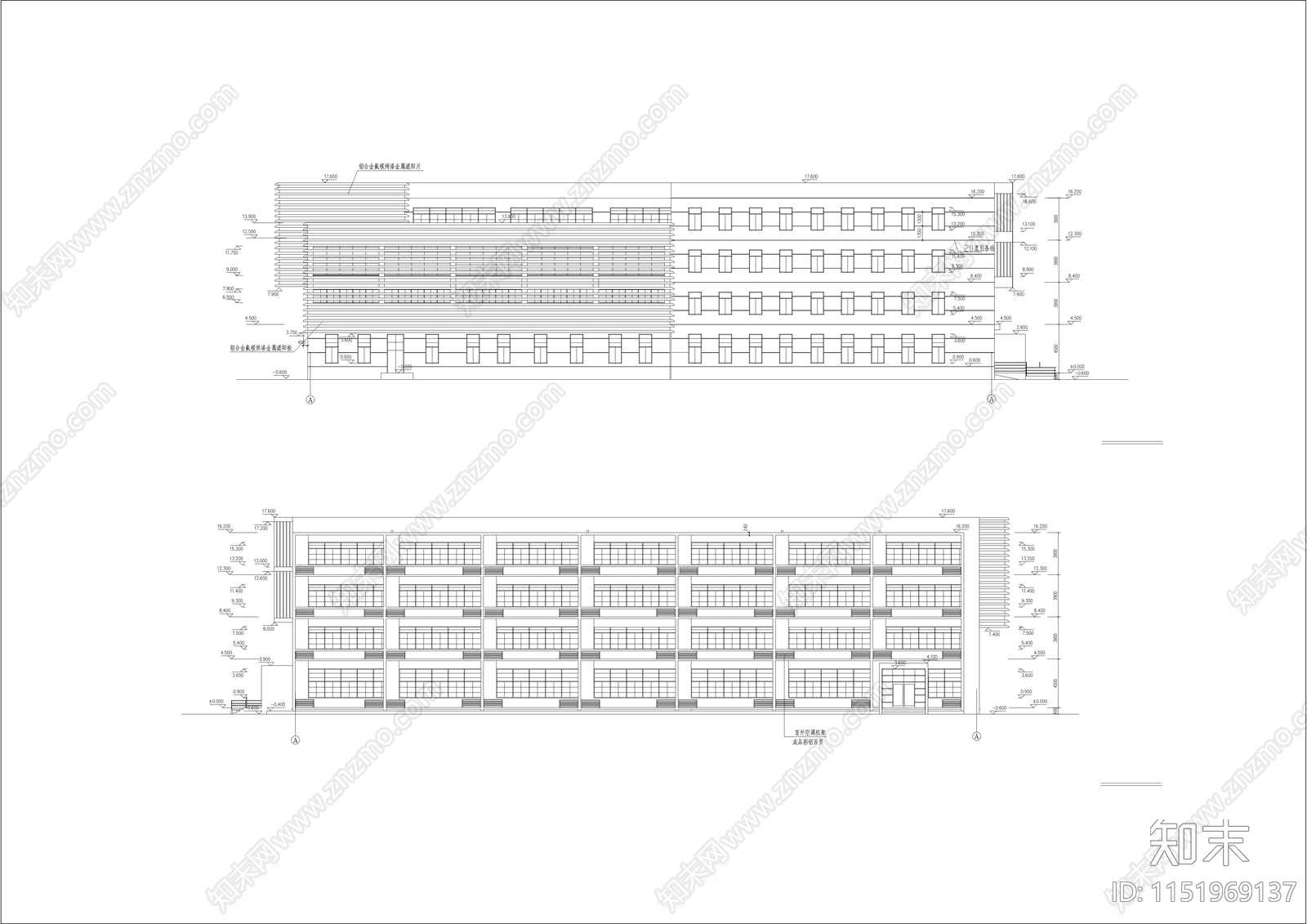 某小学教学楼建筑cad施工图下载【ID:1151969137】