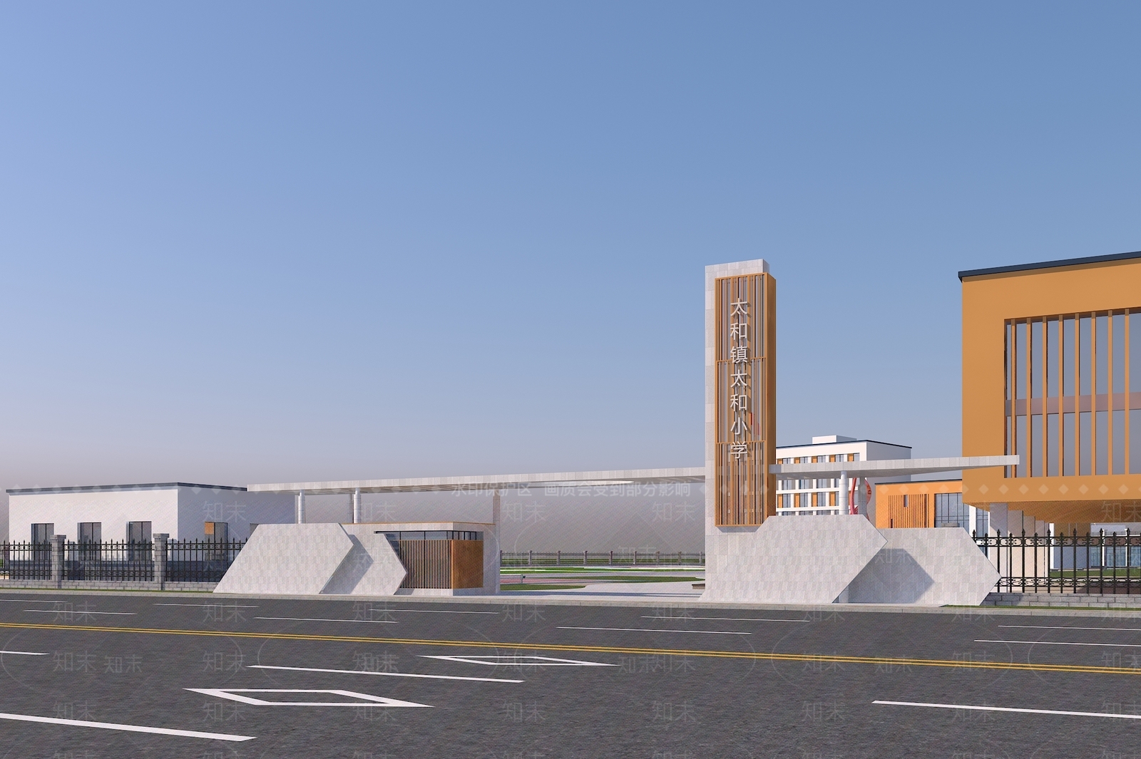 现代入口大门3D模型下载【ID:1151970567】