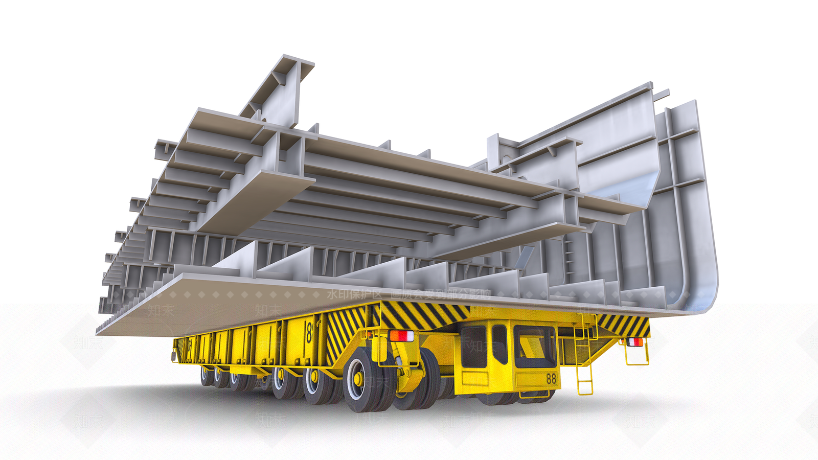 造船厂运输车3D模型下载【ID:1151972374】