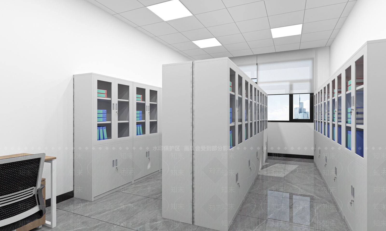 现代资料室3D模型下载【ID:1151975659】