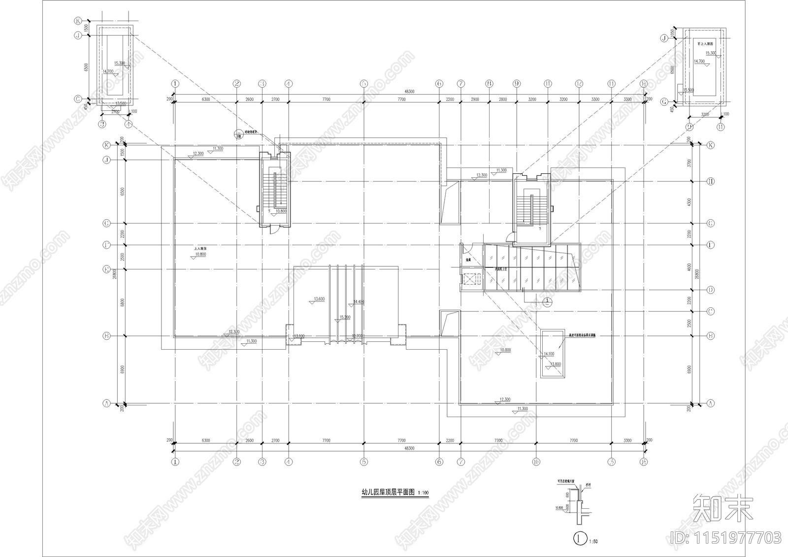 幼儿园cad施工图下载【ID:1151977703】