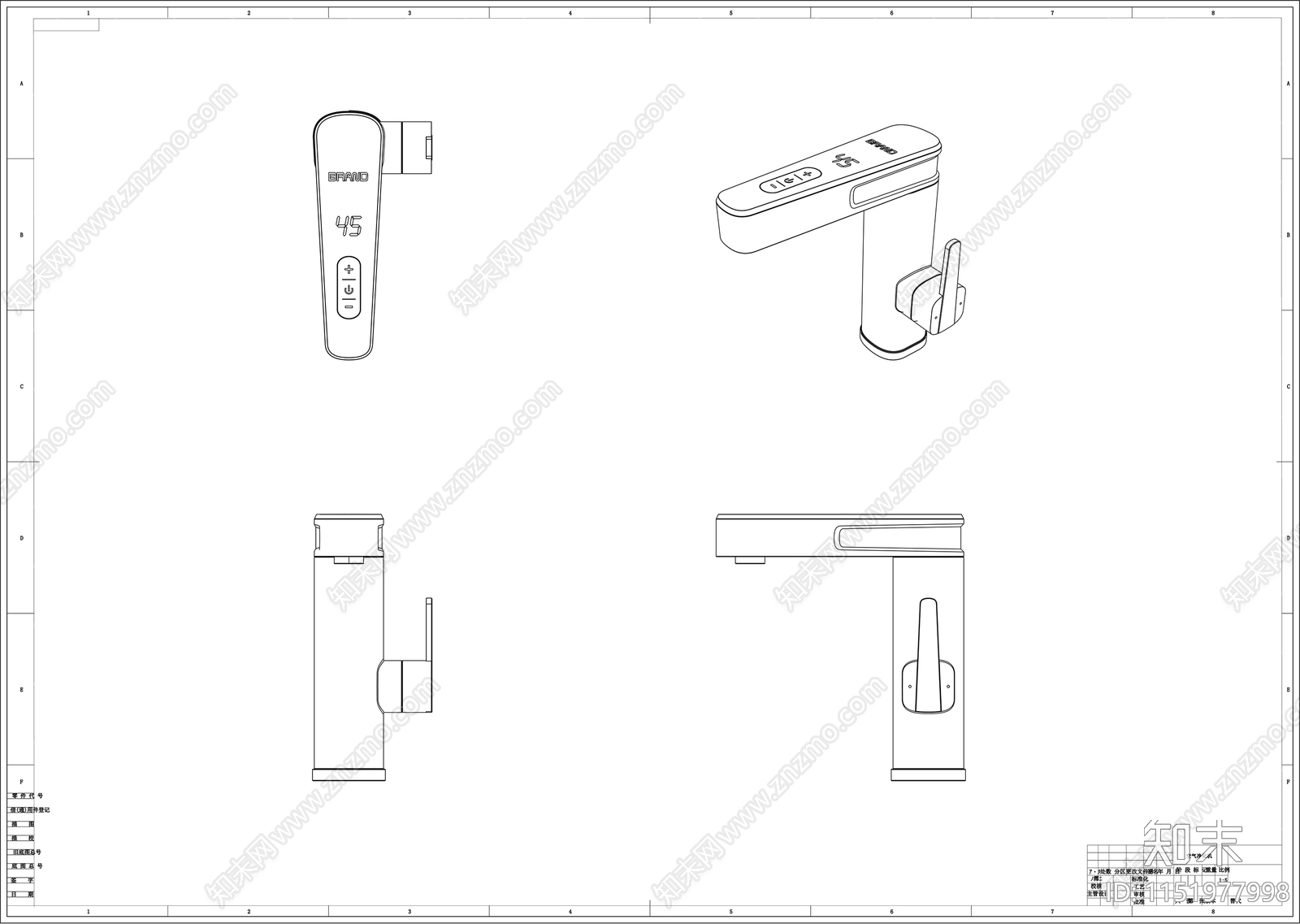 即热式水龙头制作图施工图下载【ID:1151977998】