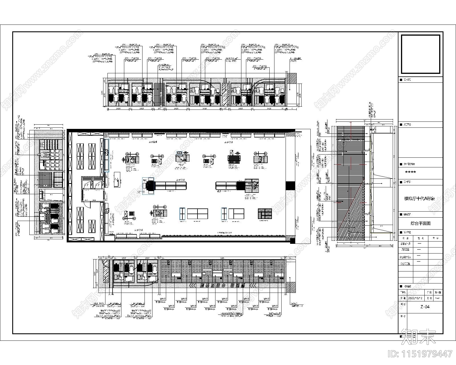 商业鞋服空间深化施工图cad施工图下载【ID:1151979447】