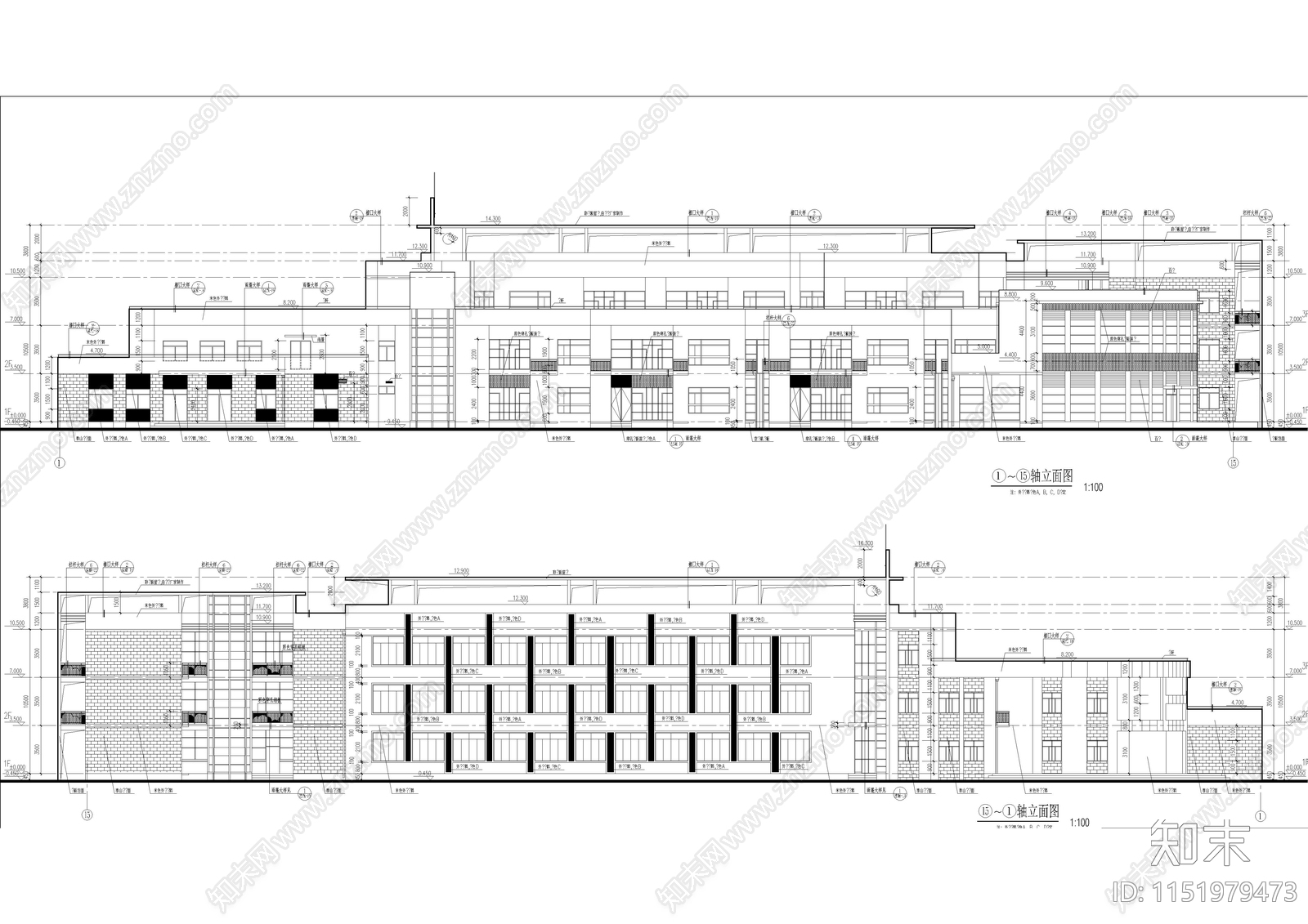 幼儿园施工图cad施工图下载【ID:1151979473】