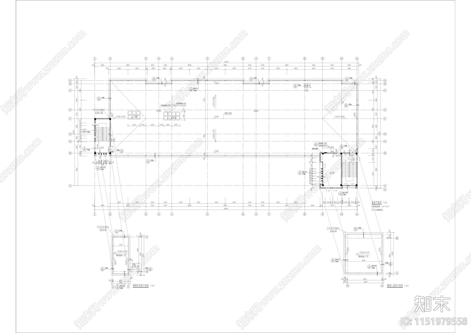 幼儿园施工图cad施工图下载【ID:1151979558】