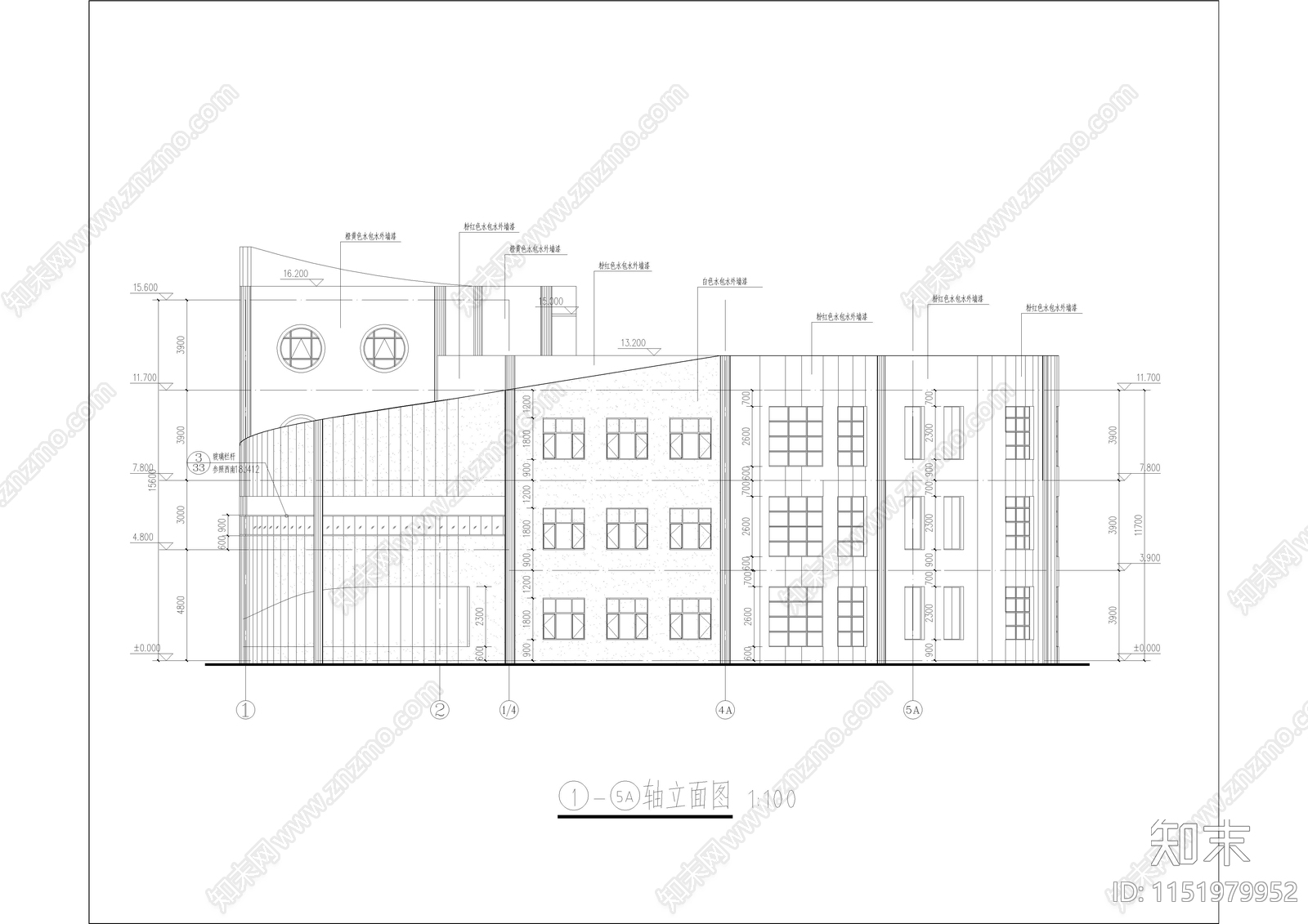 贵州安顺市平坝区鼓楼街道第一幼儿园施工图cad施工图下载【ID:1151979952】