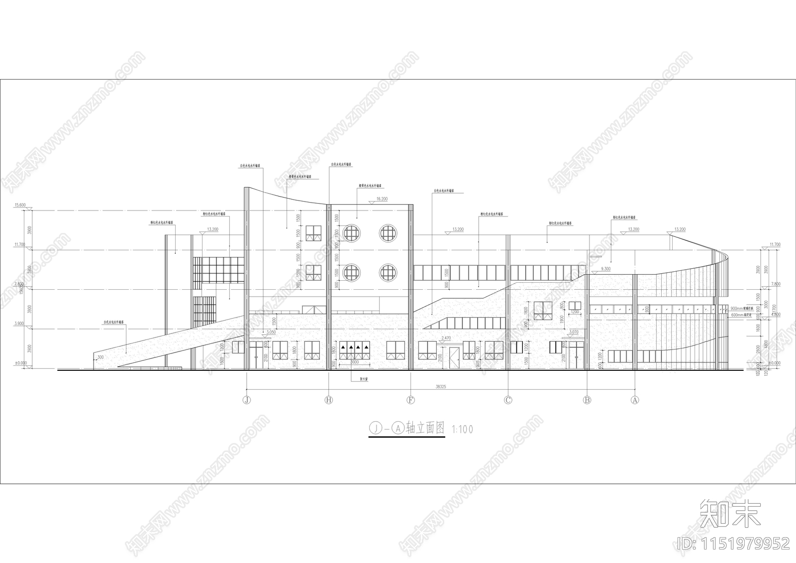 贵州安顺市平坝区鼓楼街道第一幼儿园施工图cad施工图下载【ID:1151979952】