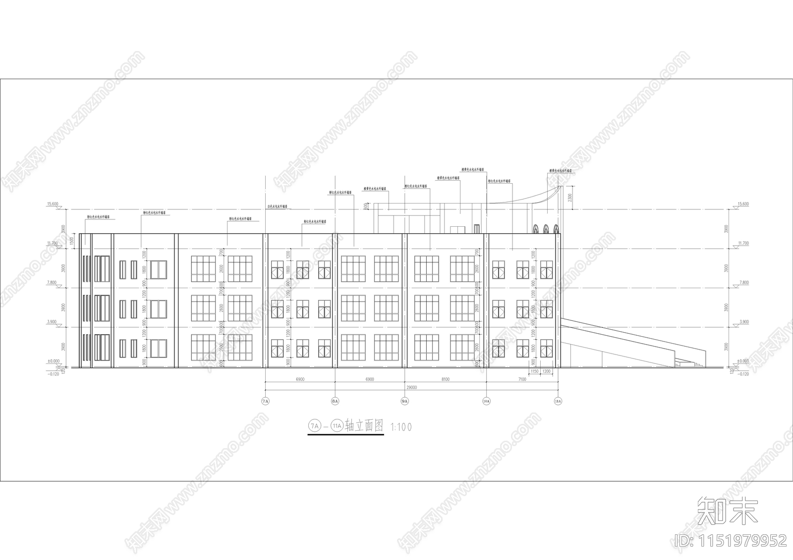 贵州安顺市平坝区鼓楼街道第一幼儿园施工图cad施工图下载【ID:1151979952】