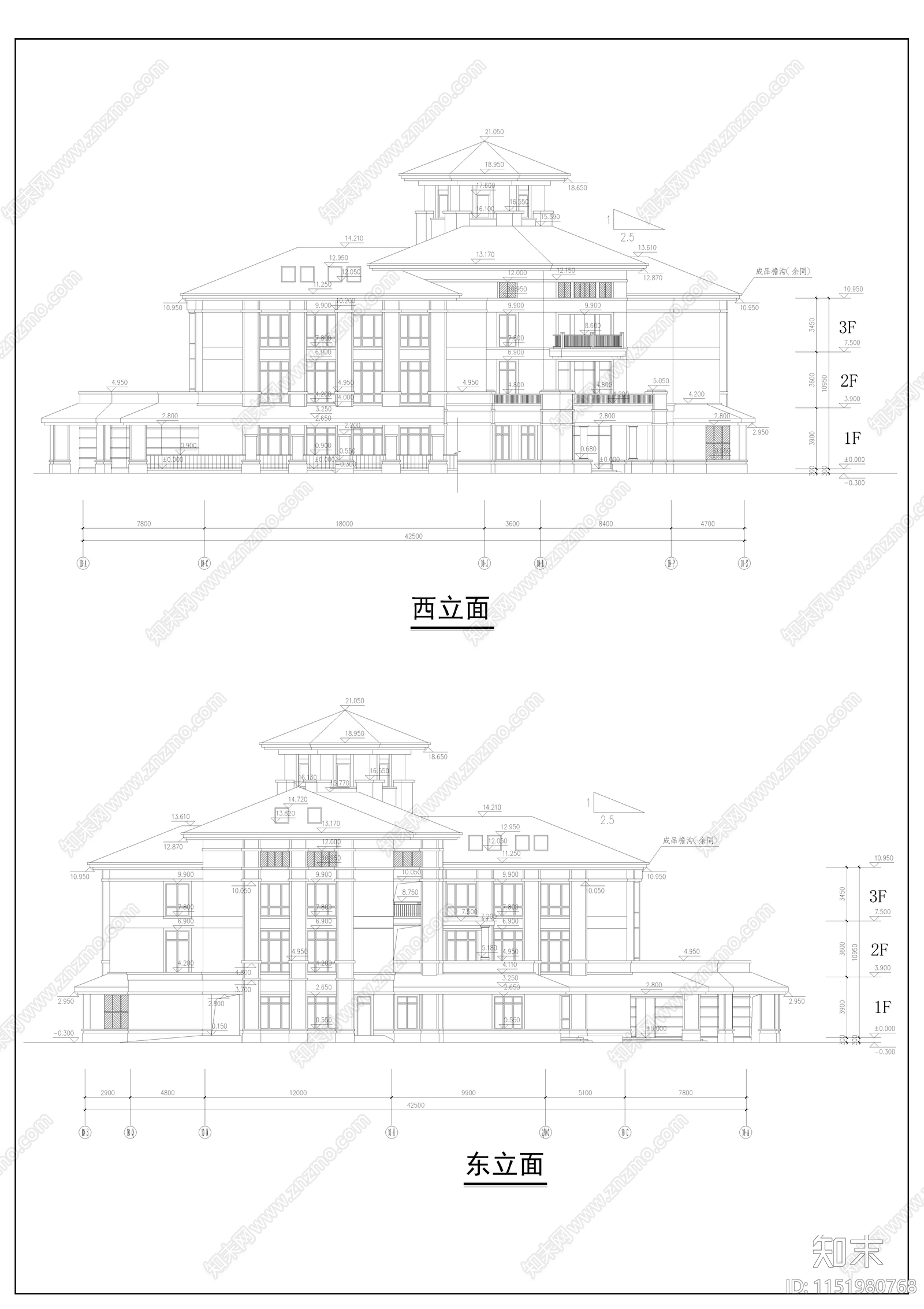 绿城幼儿园施工图cad施工图下载【ID:1151980768】