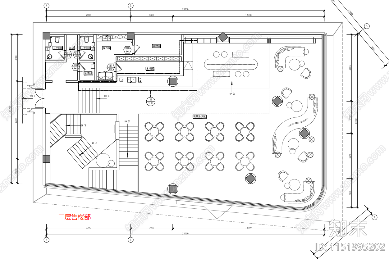 惠州佳兆业城市广场售楼处丨cad施工图下载【ID:1151995202】