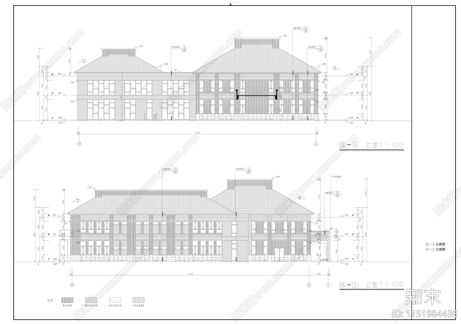 三班幼儿园建筑方案设计cad施工图下载【ID:1151984436】