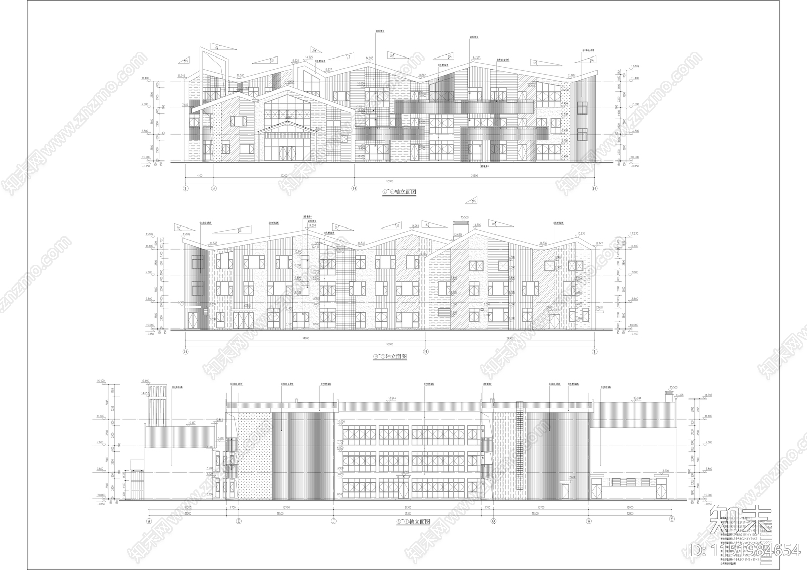 台州市黄岩中心幼儿园cad施工图下载【ID:1151984654】