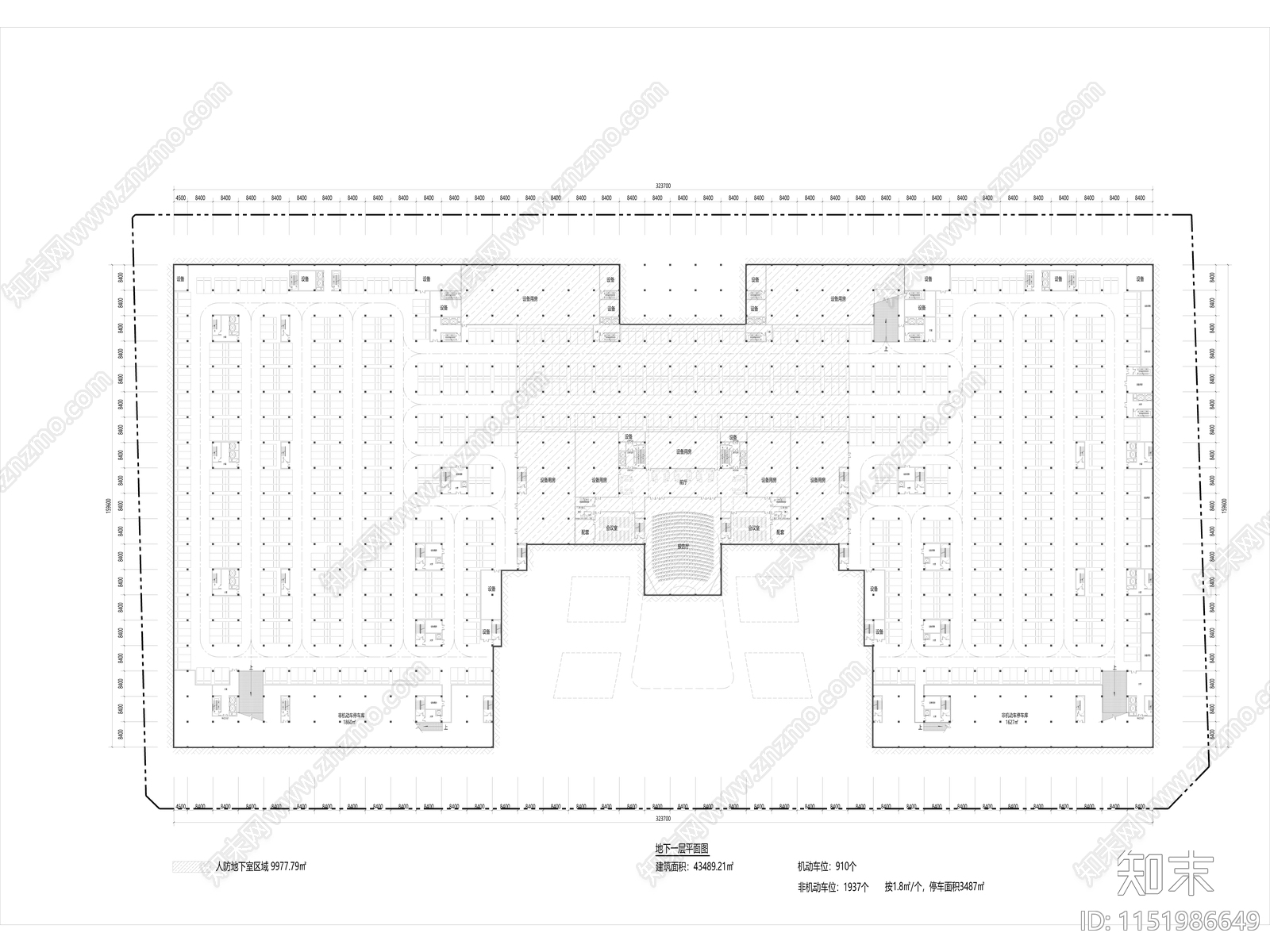 沣东现代服贸企业聚集区二期施工图cad施工图下载【ID:1151986649】