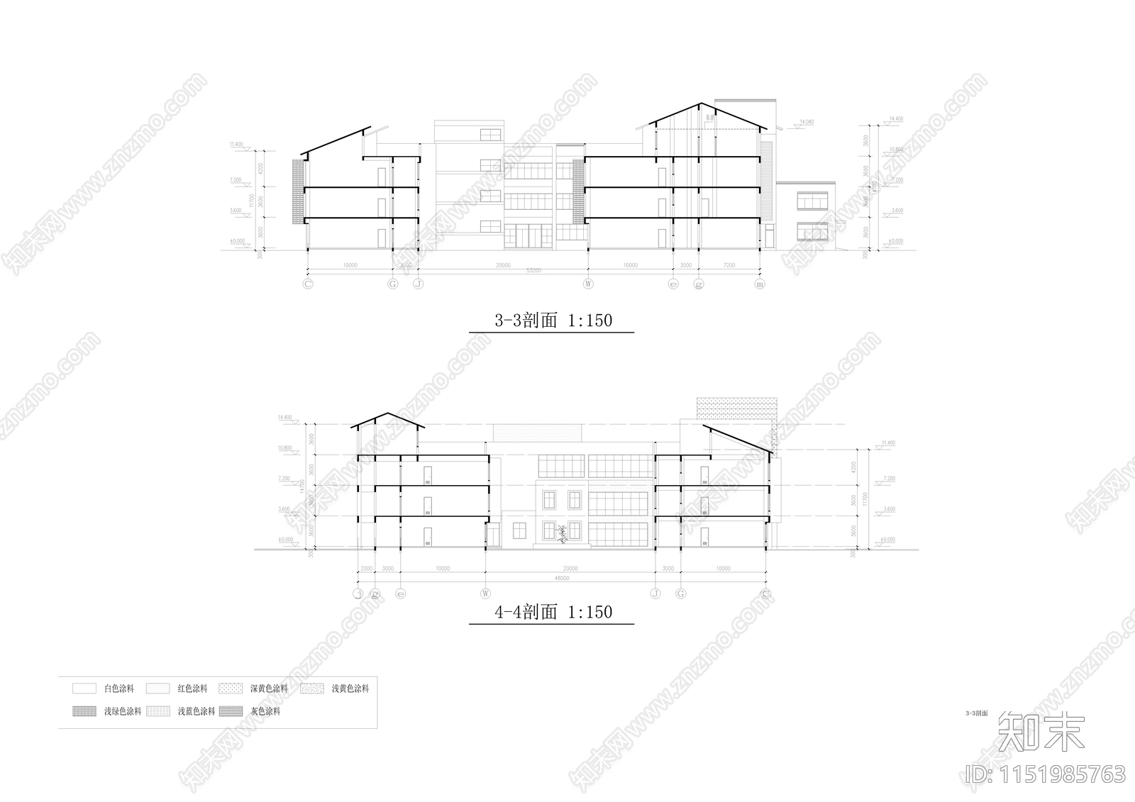 幼儿园规划及建筑设计施工图cad施工图下载【ID:1151985763】