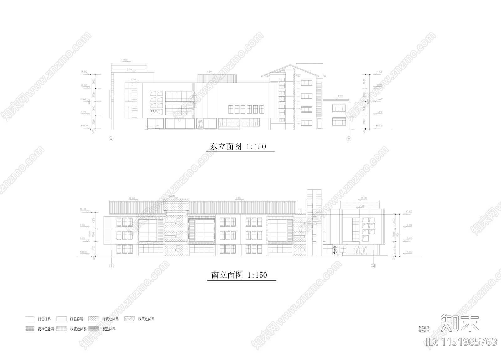 幼儿园规划及建筑设计施工图cad施工图下载【ID:1151985763】