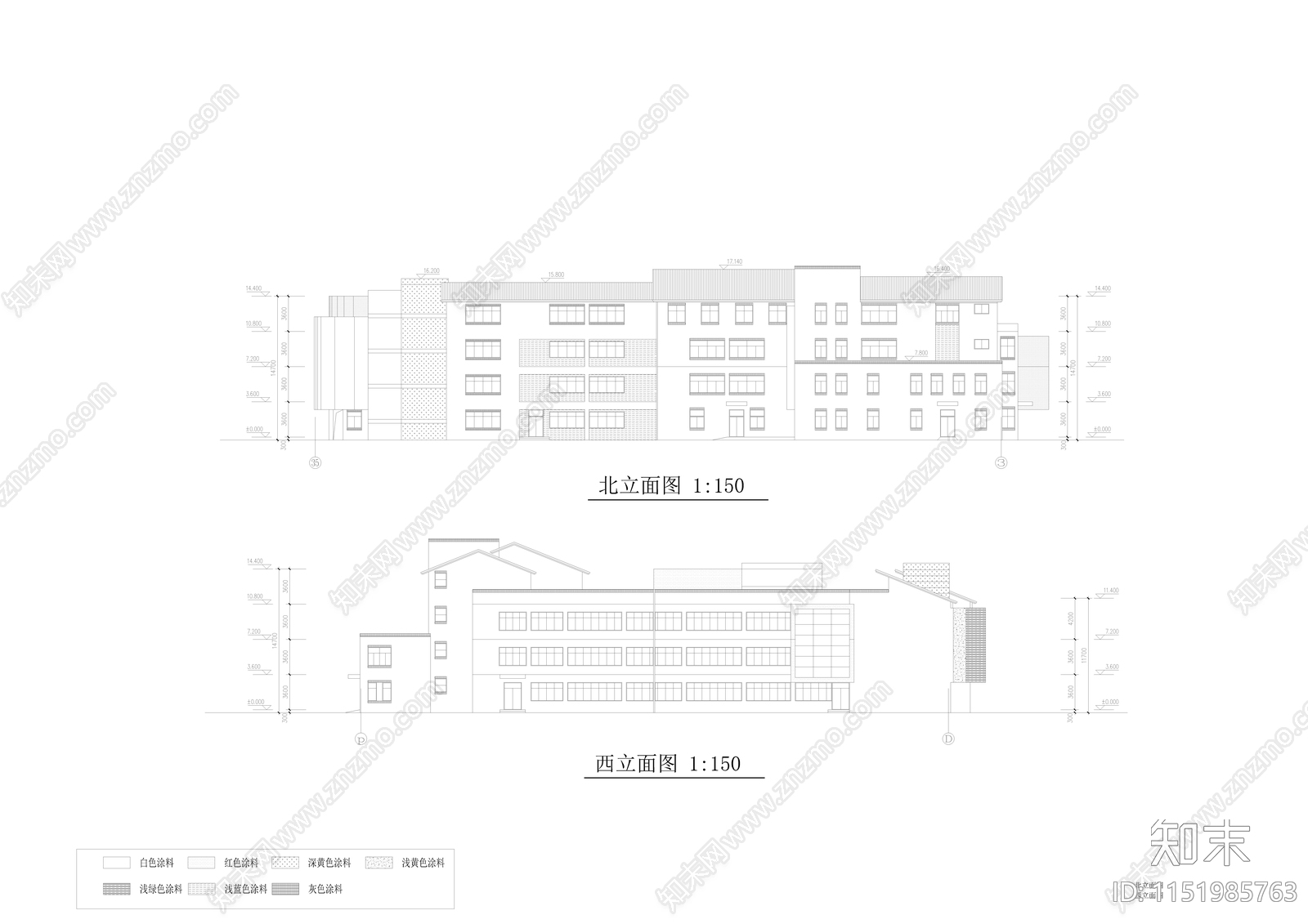 幼儿园规划及建筑设计施工图cad施工图下载【ID:1151985763】