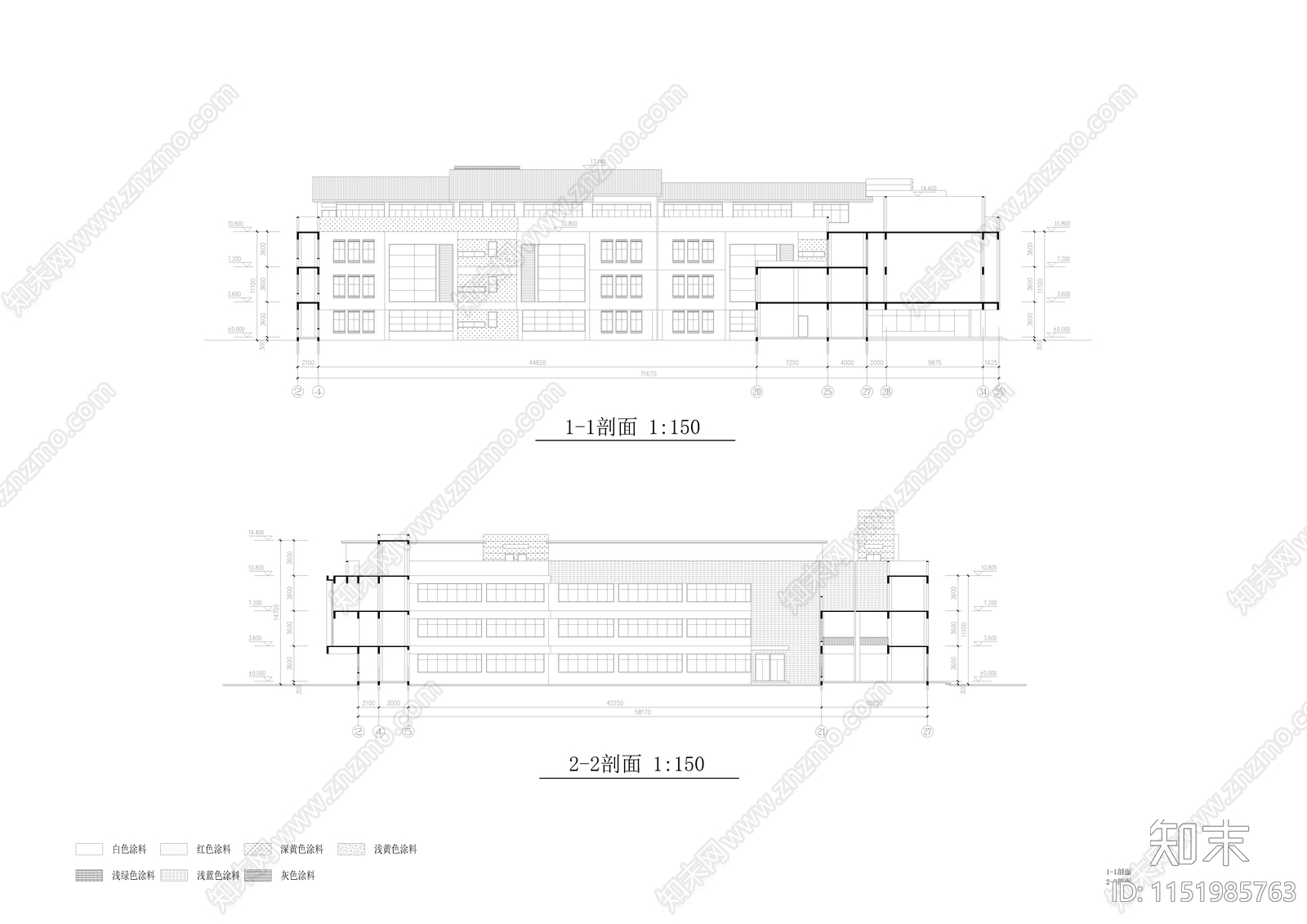 幼儿园规划及建筑设计施工图cad施工图下载【ID:1151985763】