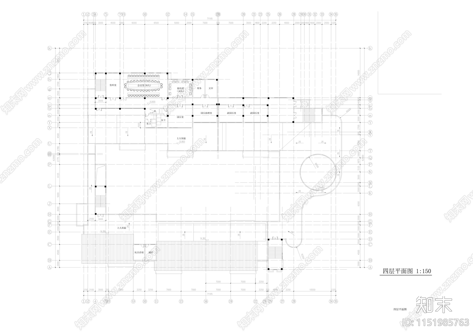 幼儿园规划及建筑设计施工图cad施工图下载【ID:1151985763】