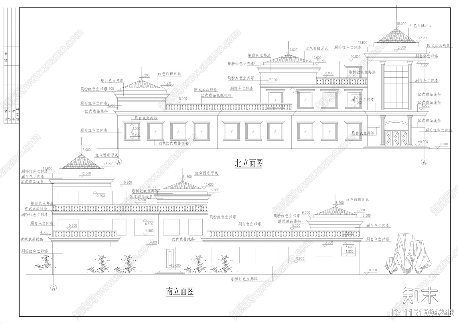 某农村幼儿园建筑施工图cad施工图下载【ID:1151994243】