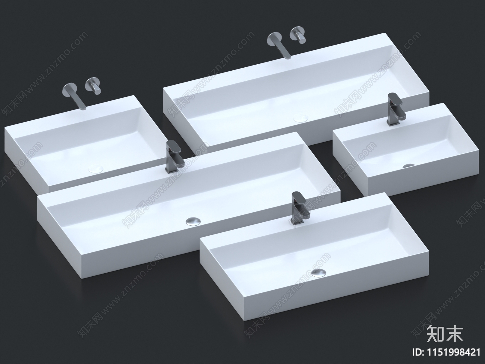 洗手盆3D模型下载【ID:1151998421】