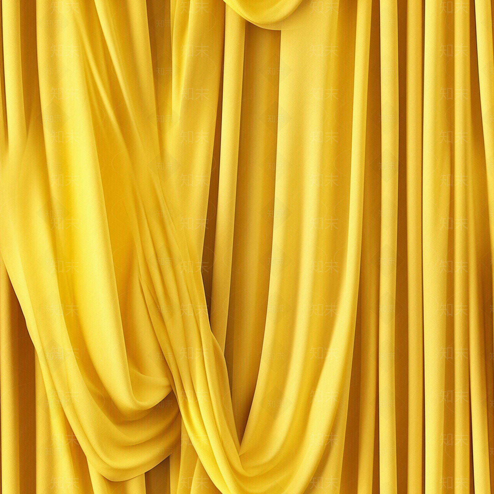 无缝黄色丝绸质感窗帘贴图下载【ID:1152003242】