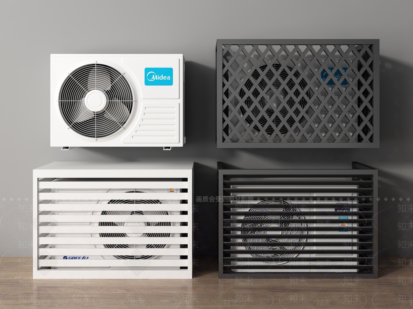 空调外机3D模型下载【ID:1152003209】
