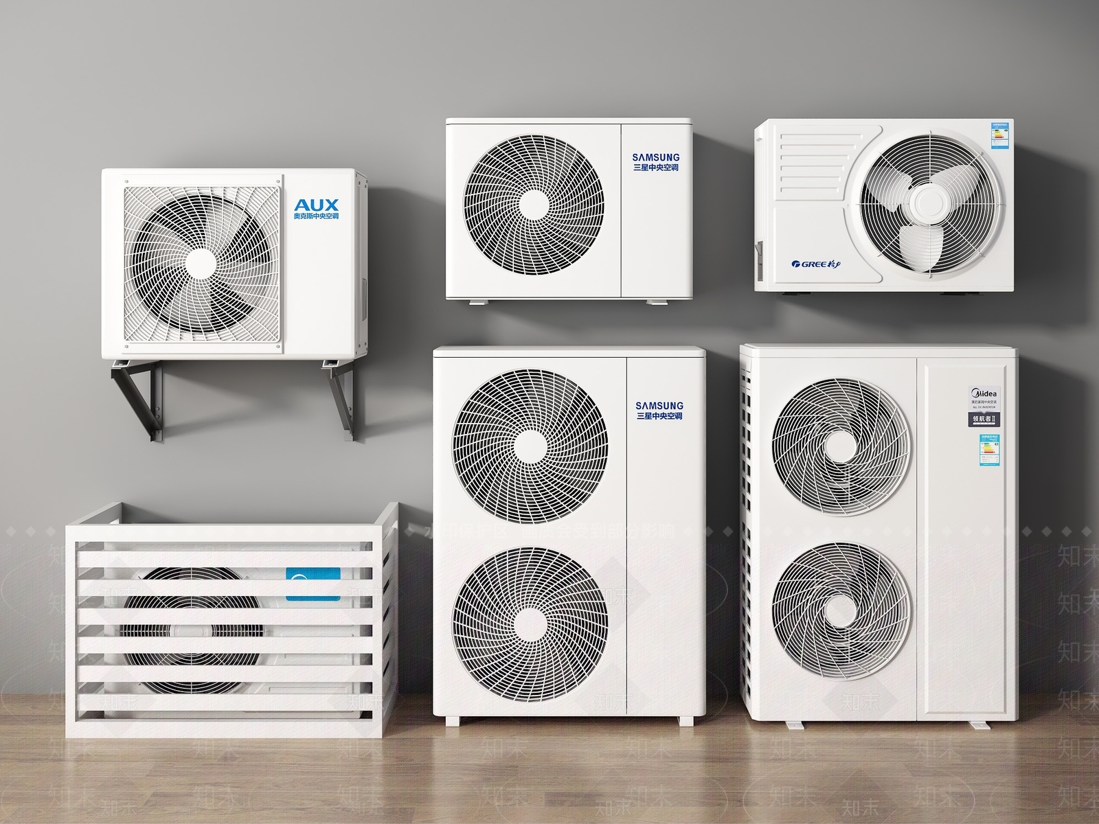 空调外机3D模型下载【ID:1152003379】