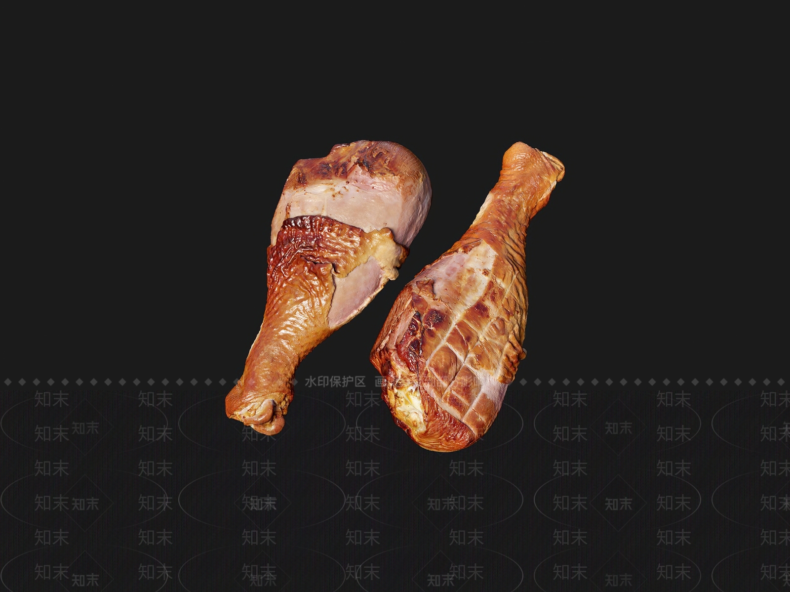 烤鸡腿SU模型下载【ID:1152006230】