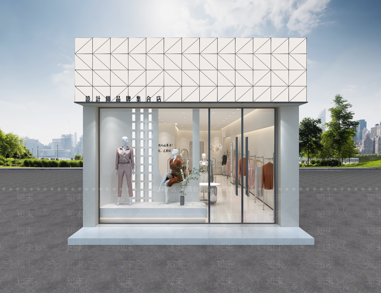 现代女装店3D模型下载【ID:1152016219】