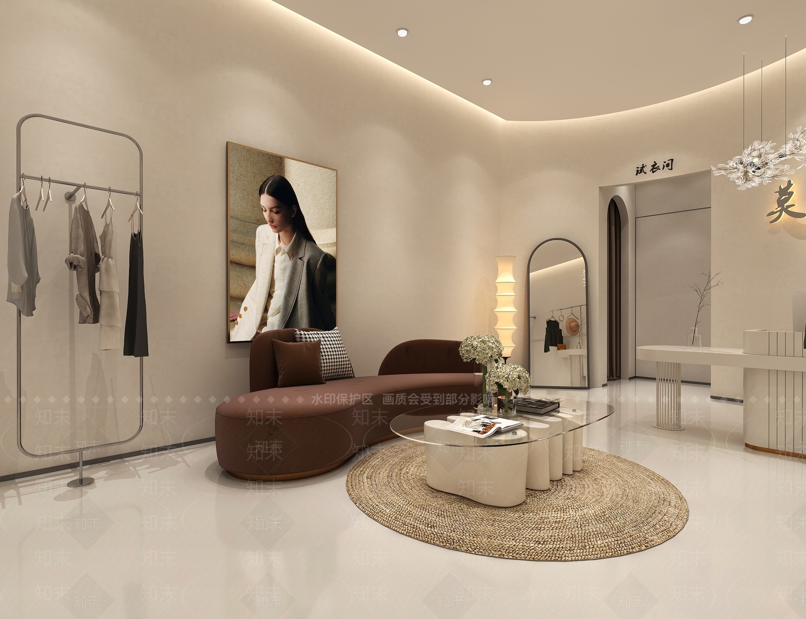 现代女装店3D模型下载【ID:1152016219】