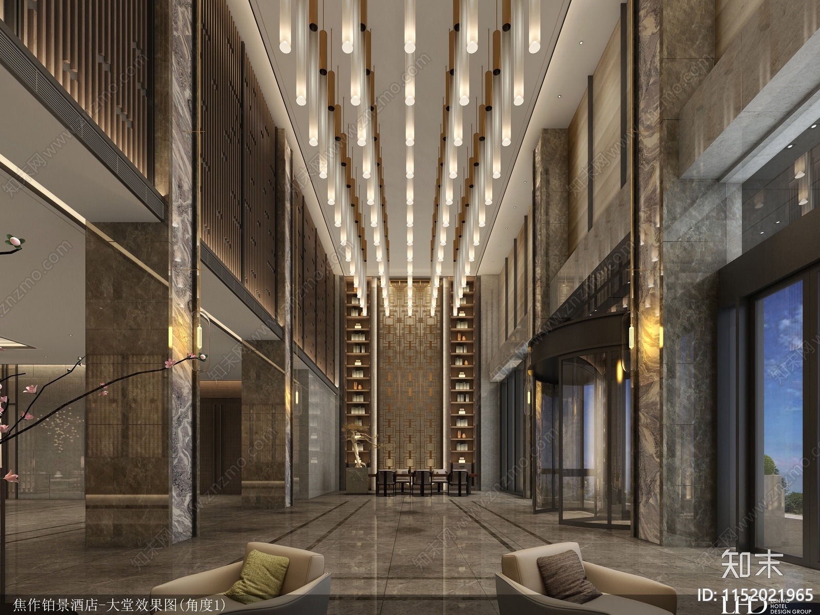 河南焦作铂锦酒店cad施工图下载【ID:1152021965】