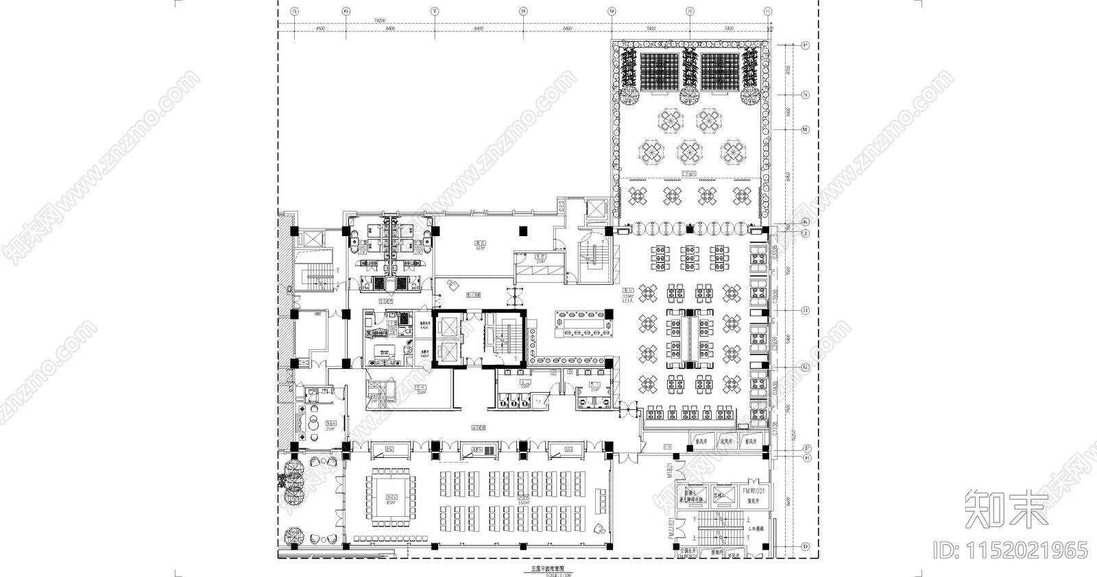 河南焦作铂锦酒店cad施工图下载【ID:1152021965】