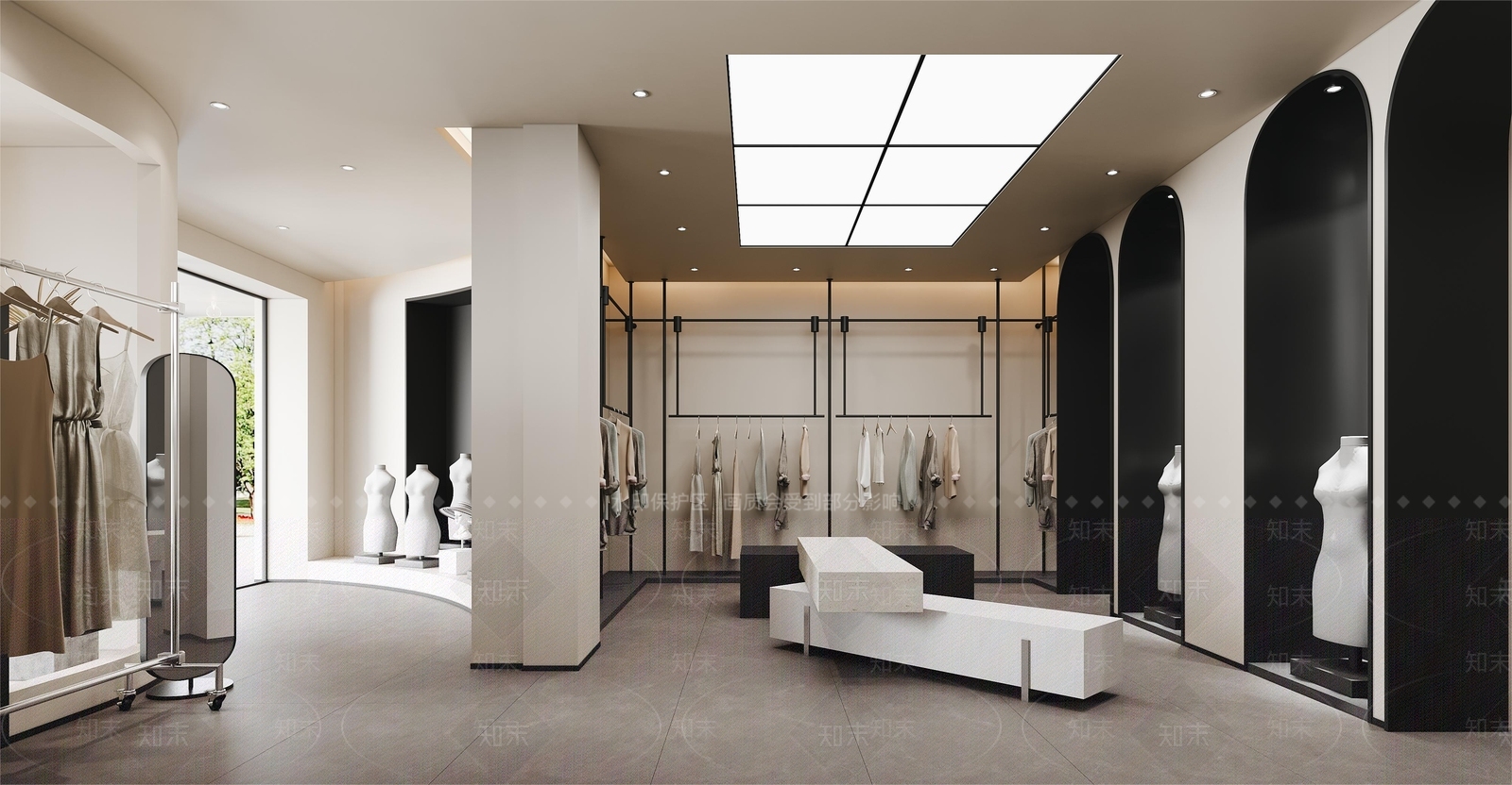 现代服装鞋店3D模型下载【ID:1152024671】