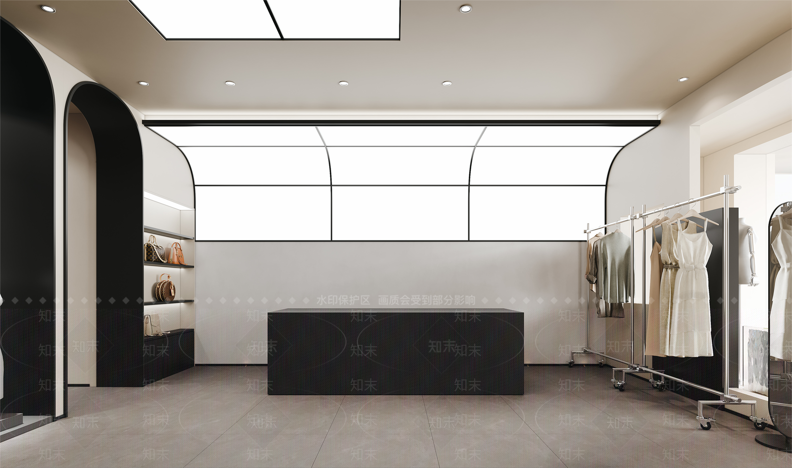 现代服装鞋店3D模型下载【ID:1152024671】