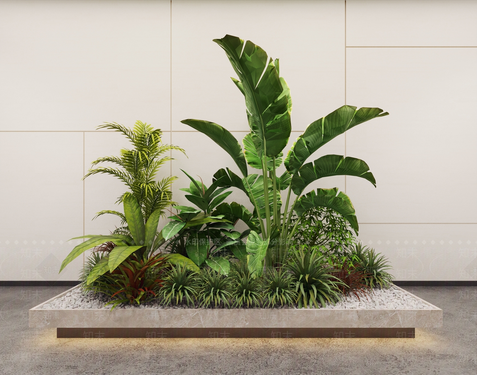 花坛3D模型下载【ID:1152028102】