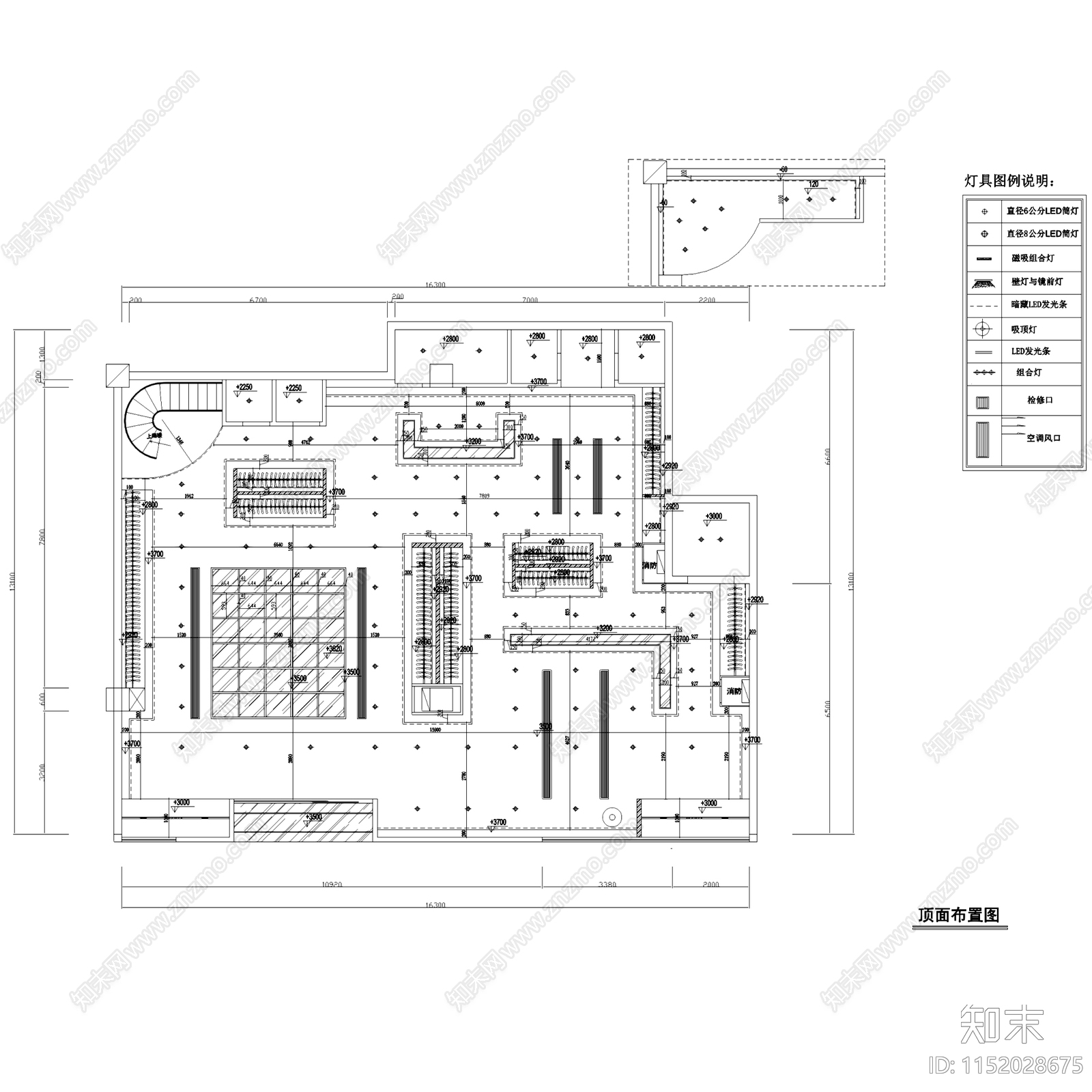 奶油风楚门樱舍服装店室内工装cad施工图下载【ID:1152028675】