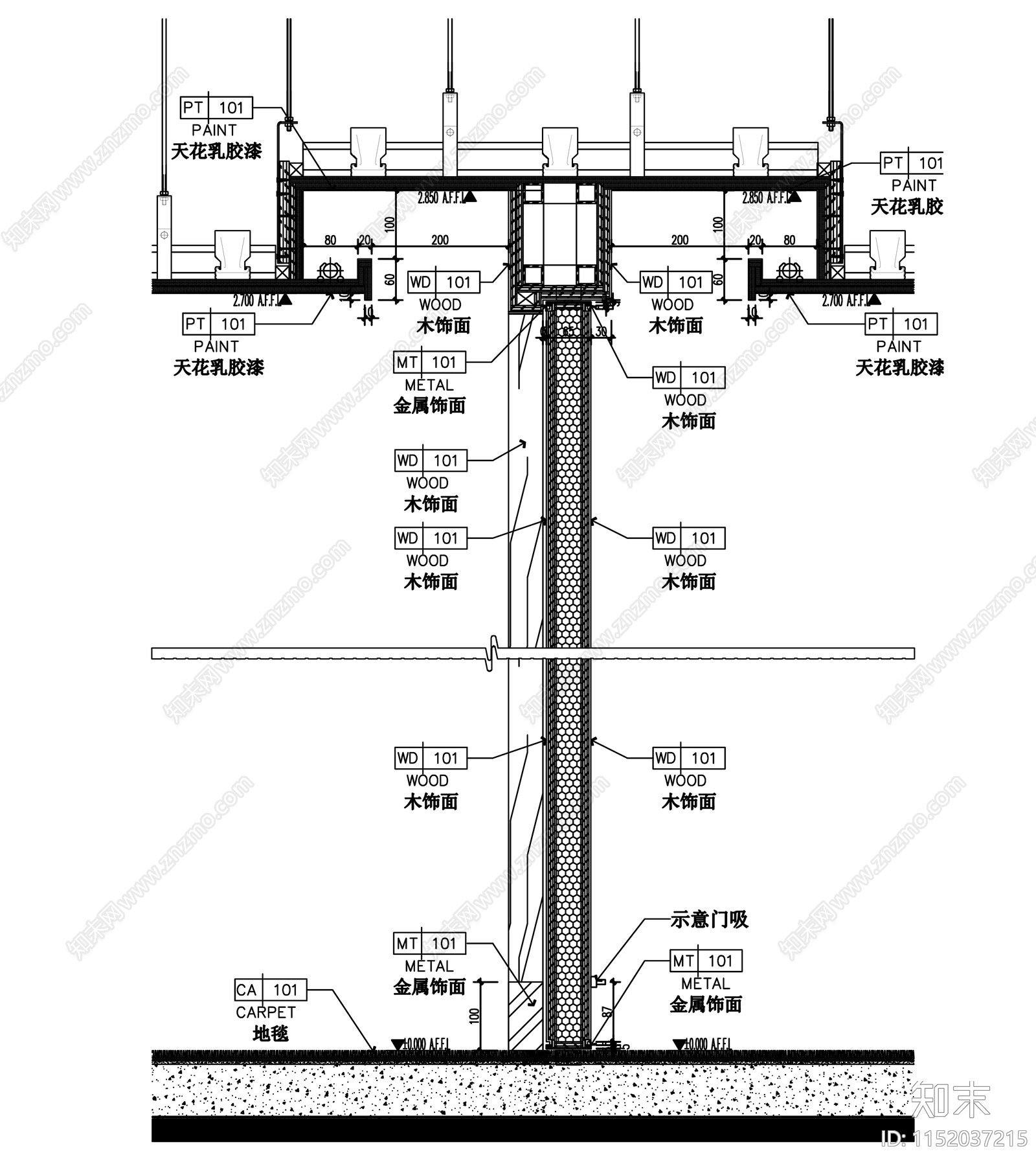 酒店木门大样cad施工图下载【ID:1152037215】