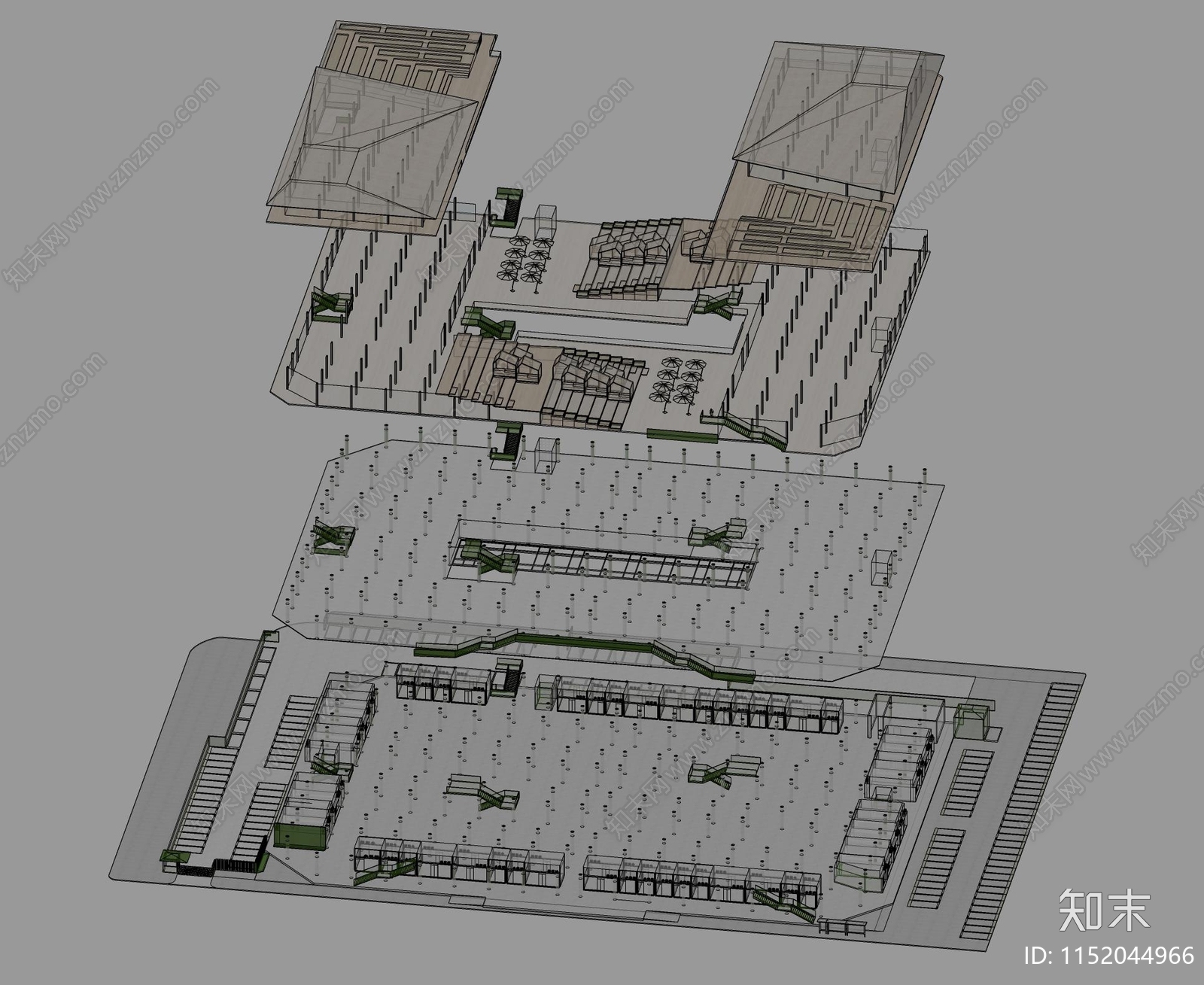 现代深圳翡翠综合市场菜市场室内改造方案文本下载【ID:1152044966】