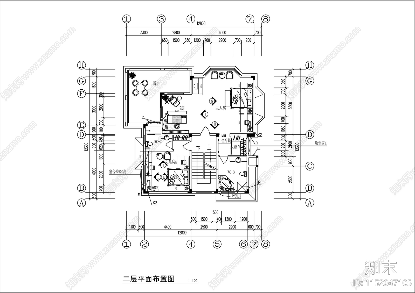 完整一套别墅装修图cad施工图下载【ID:1152047105】