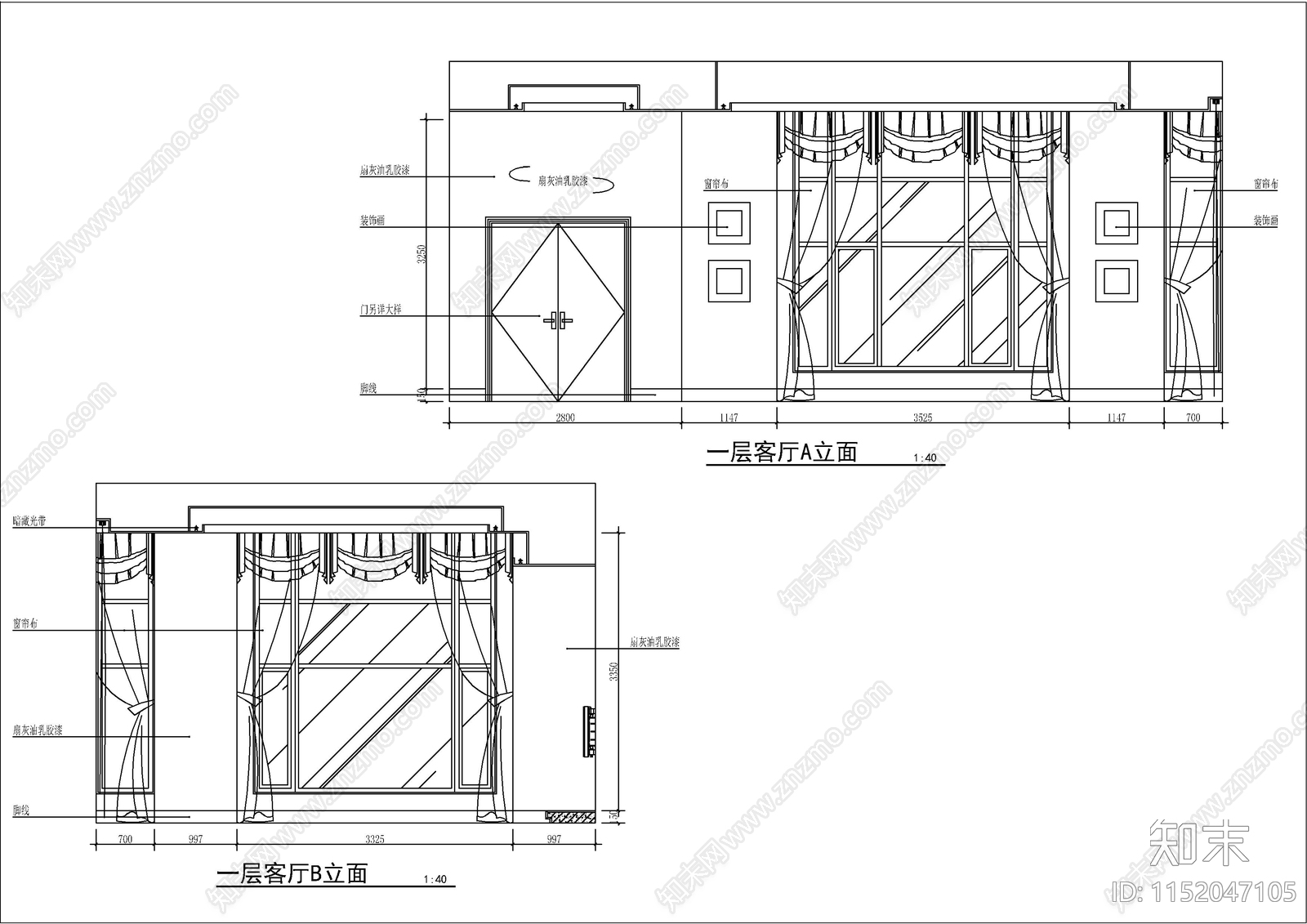 完整一套别墅装修图cad施工图下载【ID:1152047105】