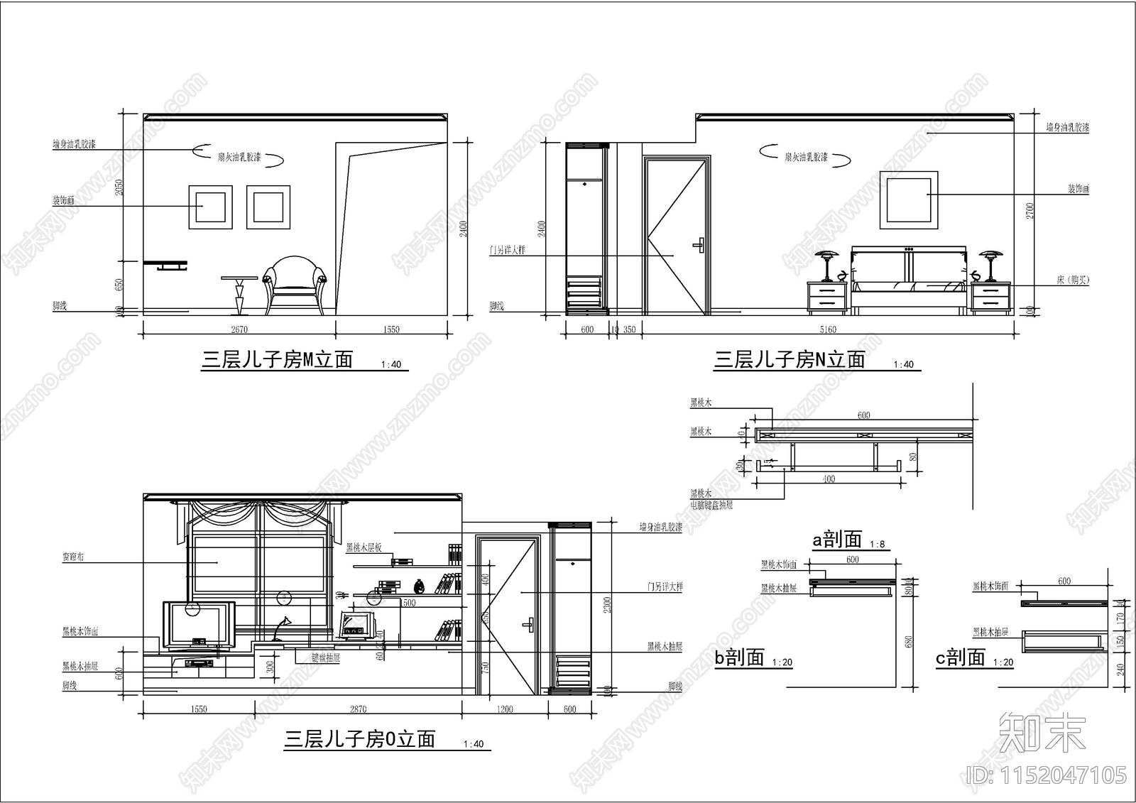 完整一套别墅装修图cad施工图下载【ID:1152047105】